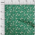 thumbnail image 2 of oneOone Cotton Silk Green Fabric Animal Fabric For Sewing Printed Craft Fabric By The Yard 42 Inch Wide, 2 of 5