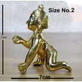 thumbnail image 5 of eSplanade 7.5 cms Brass Gopal Laddoo/Baby Krishna - Brass Laddu Gopal Kishan Baby Krishna Thakurji Murti Idol Statue Sculpture (3"), 5 of 7