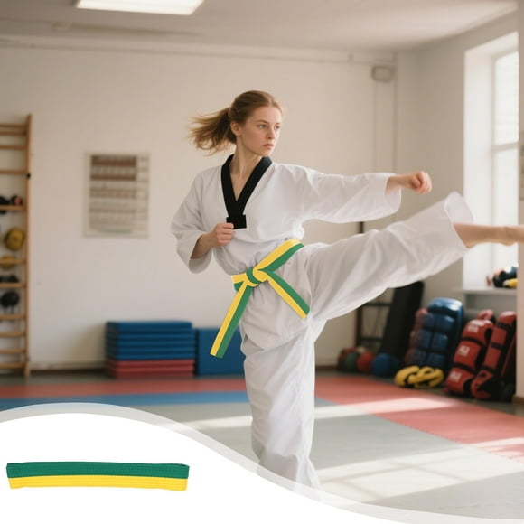 RKSTN Ceinture en Coton à Bretelles Karaté Taekwondo Dojo Judo Double Aiguille Huit Fils Fait Main Baotou Double Couche Feutres Noyau Intérieur