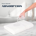 thumbnail image 5 of Luxury Bath Sheets Towels for Adults Extra Large | Highly Absorbent Hotel Collection | 35x70 Inch | 2 Pack (White), 5 of 5