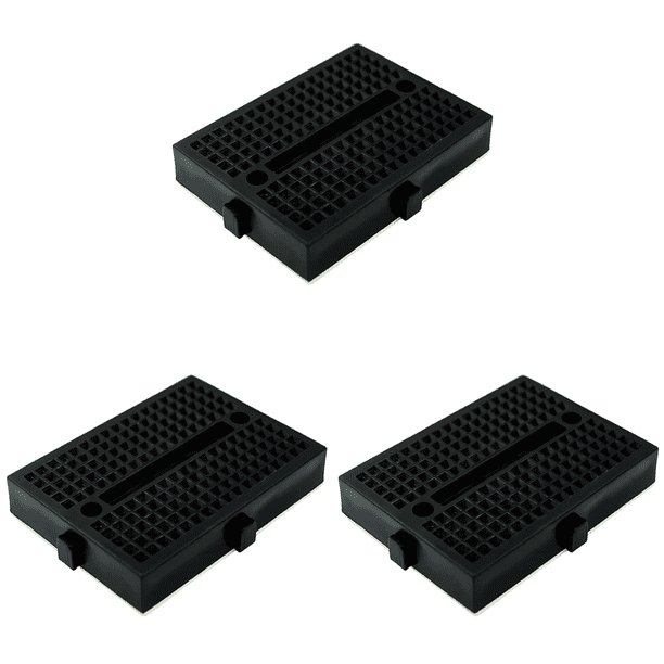 Mini placa de pruebas SYB-170, placa de pruebas sin soldadura de 35x47 mm para kit de bricolaje (negro)