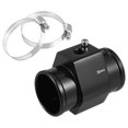 thumbnail image 1 of Unique Bargains 1 Set 38mm Water Temp Temperature Joint Pipe Sensor Gauge Radiator Hose Adapter with 2 Hose Clamps, 1 of 7