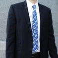 thumbnail image 4 of Corbata Lifebeats Natividad Microfibra Azul, 4 of 5