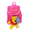 Pink Plush Backpack, variant on Winnie the Pooh Bear Small Drawstring Plush Backpack Pink 002602