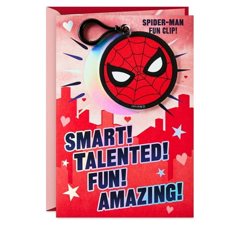 Hallmark Marvel Valentine's Day Card With Clip (Spider-Man No Limits)
