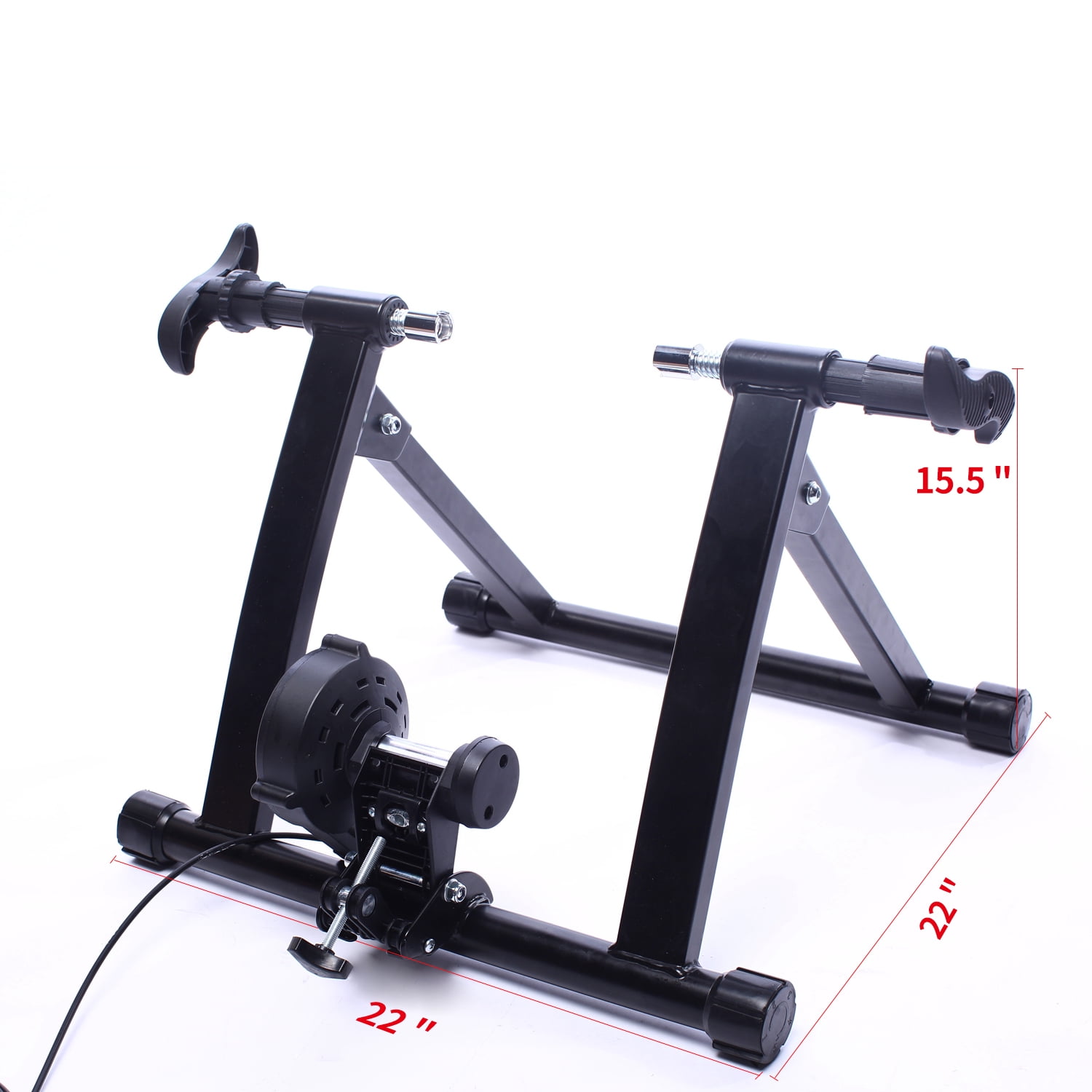 Balancefrom bike trainer stand steel bicycle exercise magnetic stand with front wheel riser block Clearance