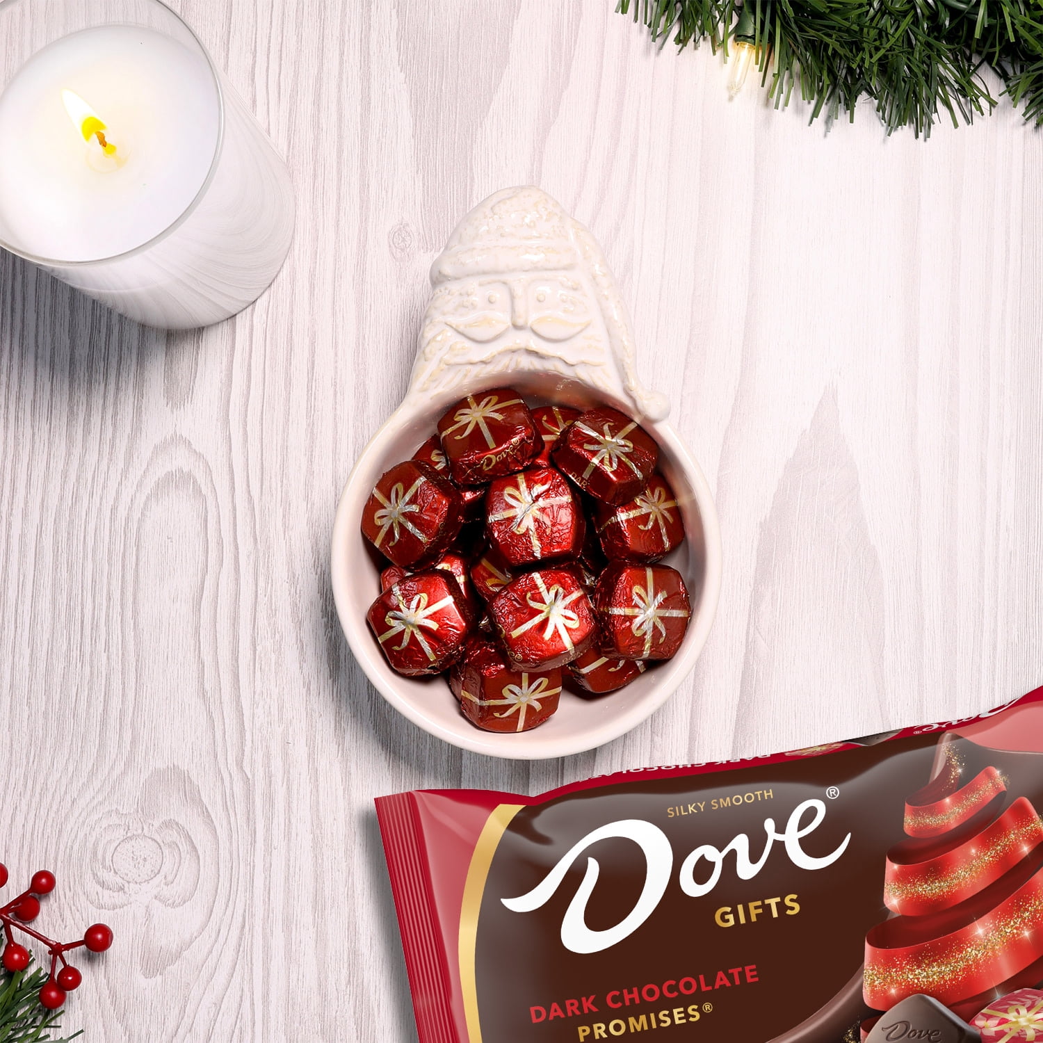(2 pack) Dove Promises Dark Chocolate Christmas Candy Gifts - 8.87 oz Bag