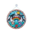 thumbnail image 3 of Melissa & Doug Stained Glass Made Easy Craft Kit: Dolphins - 180+ Stickers, 3 of 9