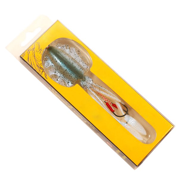 Trampa para calamares luminosa, suave y montada, 15 cm, 55-6 g, para curricán, apta para mero, mar y caballa (8 estilos)