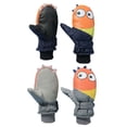 thumbnail image 3 of Guantes De Esquí Para Niños, Guantes De Nieve De Invierno, Impermeables, Con Estampado De Dibujos Animados, Guantes Gruesos Y Cálidos Para Niños Y Niñas Vogacara AP008140-01, 3 of 6