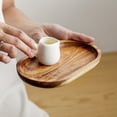thumbnail image 5 of 2Pcs Wooden Tray Solid Wood Serving Tray Bathroom Tray Rectangle Small Platter Tea Tray Coffee Table Tray, 5 of 5