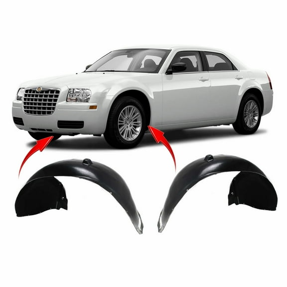 DCP Set of 2 Fender Liners for Chrysler 300 2005-2010 CH1250128 CH1251128