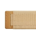 thumbnail image 6 of Woven Design Natural Oak Wood Dining Bench for Dining Room, Bedroom, and Bathroom, 6 of 9