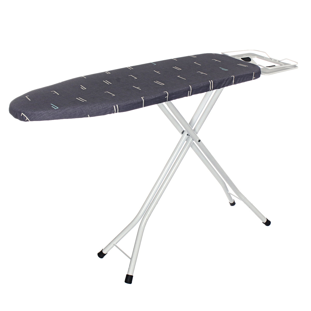 Large Metal Ironing Board Adjustable Height Folding Wide Iron Rack Non Slip Feet 