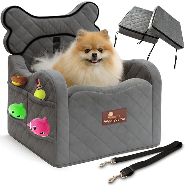 Elevador para asiento de perro Woofyverse de Yara para perros pequeños y medianos