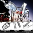 thumbnail image 2 of 16PCS Ice Cube Tongs 2PCS Ice Scoop Stainless Steel Ice Scoop, Ice Tongs Set, Dishwasher Safe, Small Flour Scoop, Food Scoop for Kitchen, Bar, Buffet, Bag Shovel for Crushed Ice Cubes, 2 of 5