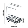 thumbnail image 3 of SLYNSHome Sink Drying Rack for Kitchen,Stainless Steel Sink Caddy Sponge Holder Dish Cloth Rag Hanger, 3 of 6