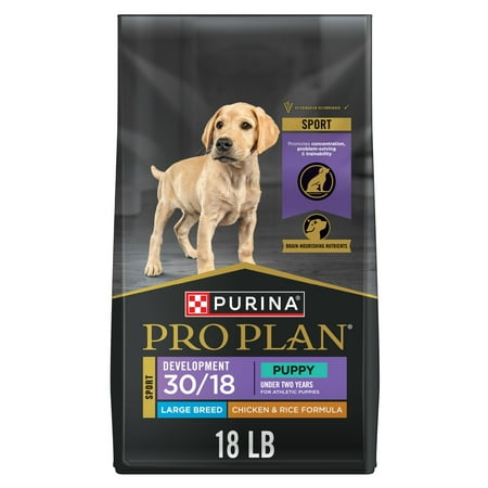 Purina Pro Plan Sport Development Large Breed 30/18 Chicken and Rice High Protein Dog Food Dry Puppy Formula 18 lb Bag