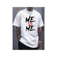 thumbnail image 1 of oversized Printed T-Shirt, Men's T-Shirt, Summer Casual Short Sleeve T-Shirt, Large Size, 1 of 7