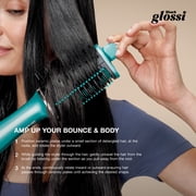 Shark Glossi 2-in-1 Hair Styling Tool & Air Glosser, Hot Tool, Blow Dryer, Wet-to-Dry Styling, 120 Volts, HT302TL Teal