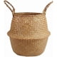 thumbnail image 1 of Natural canasta de almacenamiento Seagrass con la manija plegable tejido del vientre Cesta de la flor de la planta de almacenamiento de lavandería cesta de picnic Tiesto cubierta Sala Decoración, 1 of 2
