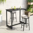 thumbnail image 1 of Midnight Wave Table de Bar Noire, 1 of 7