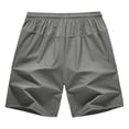 thumbnail image 3 of Men's Athletic Shorts Quick Dry Performance Ripstop Running Short Pants 9" Inseam Workout Training Elastic Waist Drawstring Travel Hiking Shorts with Zipper Pockets, 3 of 10