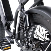 NAKTO F2 Electric Bike for Adults, 20 x 4 Fat Tire All-Terrain Ebike with 750W Motor, 48V 16Ah Removable Battery, 60 Miles Long Range, Shimano 6-Speed, Dual Disc Brakes, Black