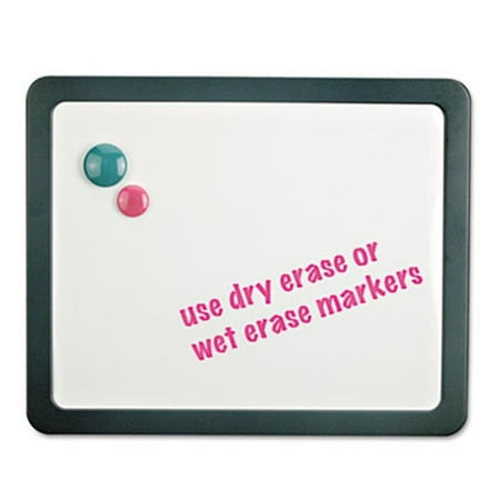 Universal Recycled Cubicle Dry Erase Board 15 .88 x 12 .88 Charcoal
