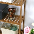 thumbnail image 4 of Kinbor Bamboo 5-Tier Shelf Rack Organizer Storage Utility Bathroom Kitchen Living Room, 4 of 10