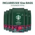 thumbnail image 3 of (6 pack) Starbucks Caffè Verona, Ground Coffee, Dark Roast Hot or Iced Coffee, 12 oz, 3 of 13