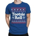 thumbnail image 2 of Officially Licensed Tootsie Roll Festive Christmas Sweater Design Men's T-shirt, 2 of 3