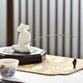 thumbnail image 2 of Estatua de té Zulema Cerámica Bnca Estatuilla de mesa, 2 of 8
