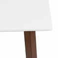 thumbnail image 3 of Kate and Laurel Olivant Modern Rectangle Wood Console Table, 32 x 15 x 30, White and Walnut Brown, Decorative Geometric Two-Tone Entryway Table for Use as a Functional Living Room Table, 3 of 8