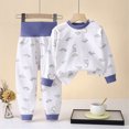 thumbnail image 7 of TOWED22 Baby Boy Football Outfit Waffle Knit Striped Long Sleeve Embroidered Round Neck Sweatshirt Pants Set Toddler Fall Clothes Size:3-12 M,Color:Blue, 7 of 7
