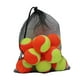 thumbnail image 2 of 12 pelotas de tenis de entrenamiento portátiles de 6,35 cm de diámetro para mascotas y perros. Naranja Amarillo, 2 of 9