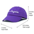 thumbnail image 4 of DALIX Los Angeles Baseball Cap Mens Womens Hats LA in Purple, 4 of 7