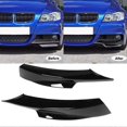 thumbnail image 4 of 1 Pair Front Bumper Lip Chin Splitter Smooth Flexible Replacement For 3 Series E90 M?Tech LCI 320i 330i 2009?2012 Glossy Black, 4 of 5
