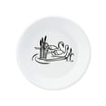 thumbnail image 1 of Stylish Enamel Plates, White Round Durable Dinner Serving Platter for Indoor Outdoor - Swans, 7 Inches, 1 of 2