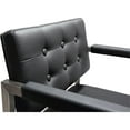 thumbnail image 6 of Maklaine 26" Stainless Steel and Fabric Counter Stool in Black, 6 of 9