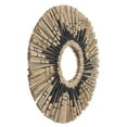 thumbnail image 4 of Espejo de pared de algas marinas, redondo, decorativo, tejido a mano, para colgar en la entrada, dormitorio, baño, color original y negro., 4 of 14