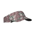 thumbnail image 2 of Yiaed Rose Flowers Print Sport Sun Visor Hats Adjustable Empty Top Baseball Cap Cotton Ball Caps for Women and Men, 2 of 5