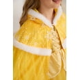 thumbnail image 4 of Girls Velvet Princess Cape Kids Hooded Fancy Cloak Dress up Cape Ice Outfit, 4 of 4