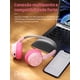 thumbnail image 3 of iKF-R1 Audífonos Retro Inalámbricos Diadema con Bluetooth 5.4 60H Playtime ENC Hi-Fi Sound EQ Personalizado Modo Juego Via App Conexión Multipunto Ligero Auriculares con Mic (Rosado), 3 of 8