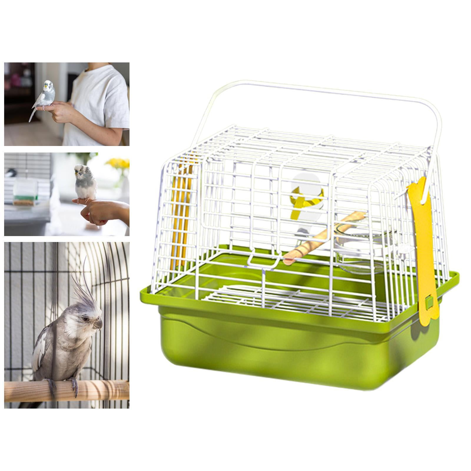 balikha Bird Carrier Travel Cage with Standing Perch,Lightweight Portable Travel Cage Carrier for Outdoor Adventure,Parakeets,Parrots set of 5