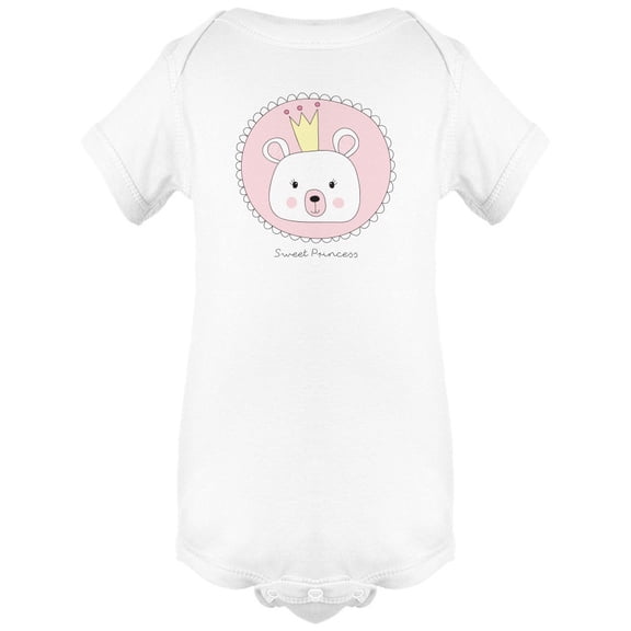 Sweet Princess White Bear Bodysuit Infant -Image by Shutterstock, Newborn