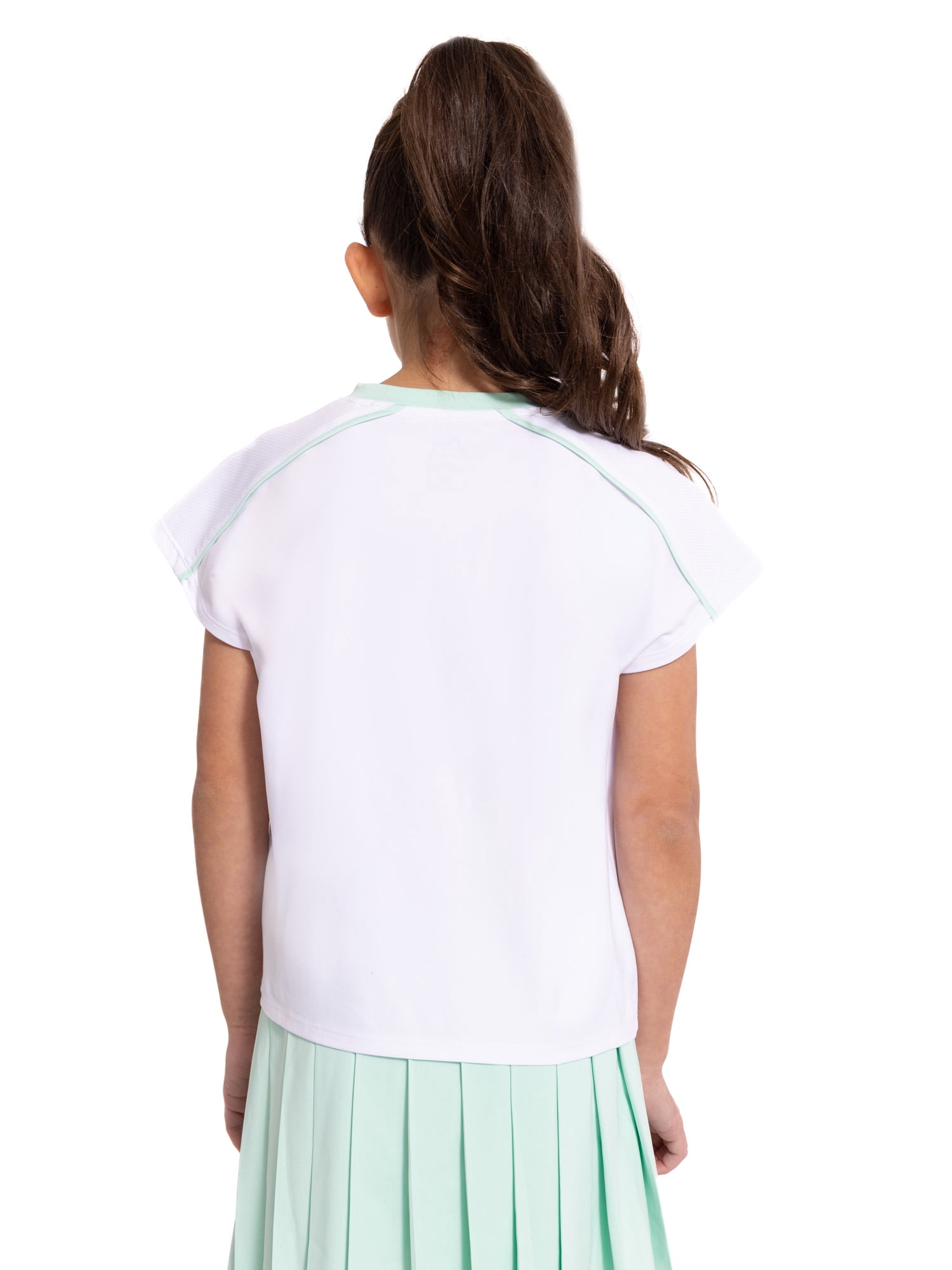 Care Bears Girls Active V-Neck Graphic Jersey with Short Sleeves, Sizes 4-12