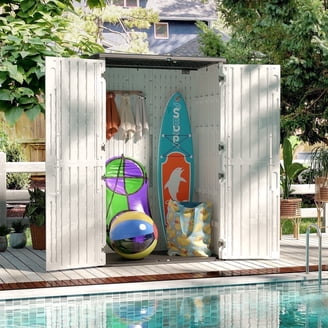 Patiowell 6'x6' Resin Storage Shed, Lockable, All-Weather Outdoor