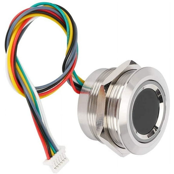 Fingerprint Scanner, Capacitive Fingerprint Module, Capacitive Fingerprint Identification Module, for Safety Box Access Control Assistance(R503/S-22mm diameter)