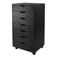 thumbnail image 1 of Bowery Hill 7 Drawer File Cabinet in Black, 1 of 2
